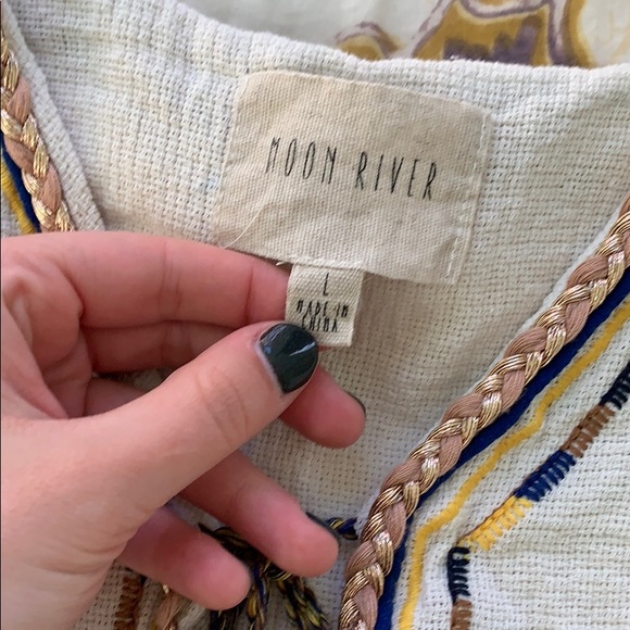 Moon River Tie Blouse - Picture 4 of 7